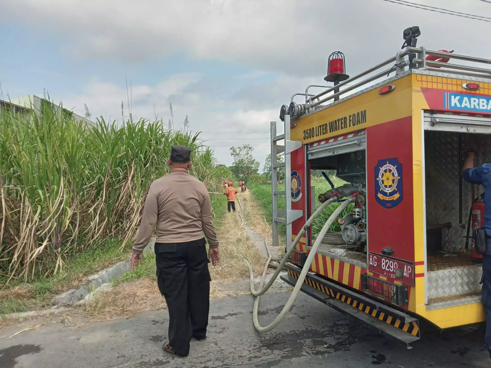 Lahan Tebu Di Pesantren Kediri Ludes Terbakar Pemilik Rugi Jutaan Rupaih